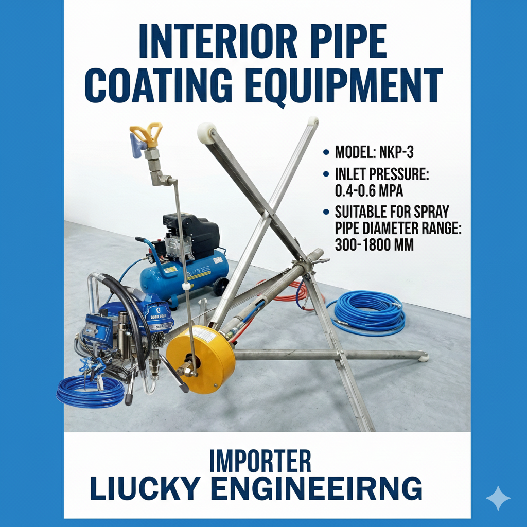 NKP-3 12inch to 47inch Internal Pipe Painting Equipment- Tell: 03219269422