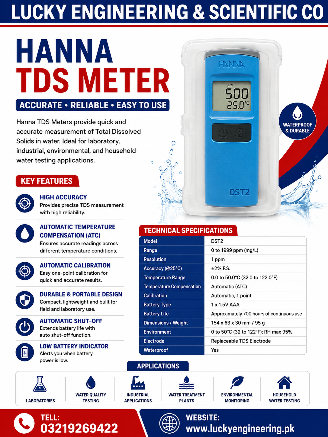 HANNA TDS METER-