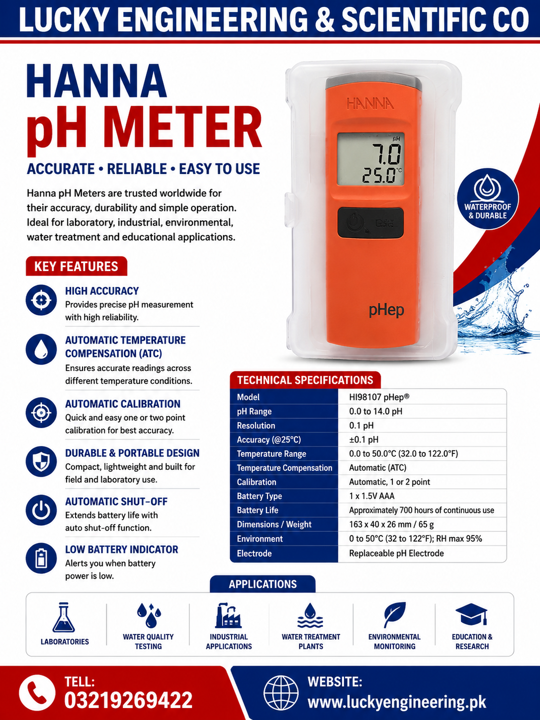 HANNA PH METER