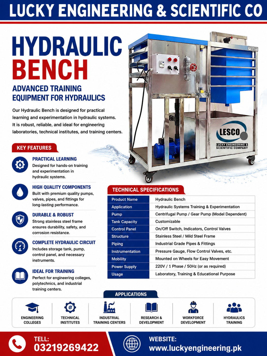 Hydraulic Bench