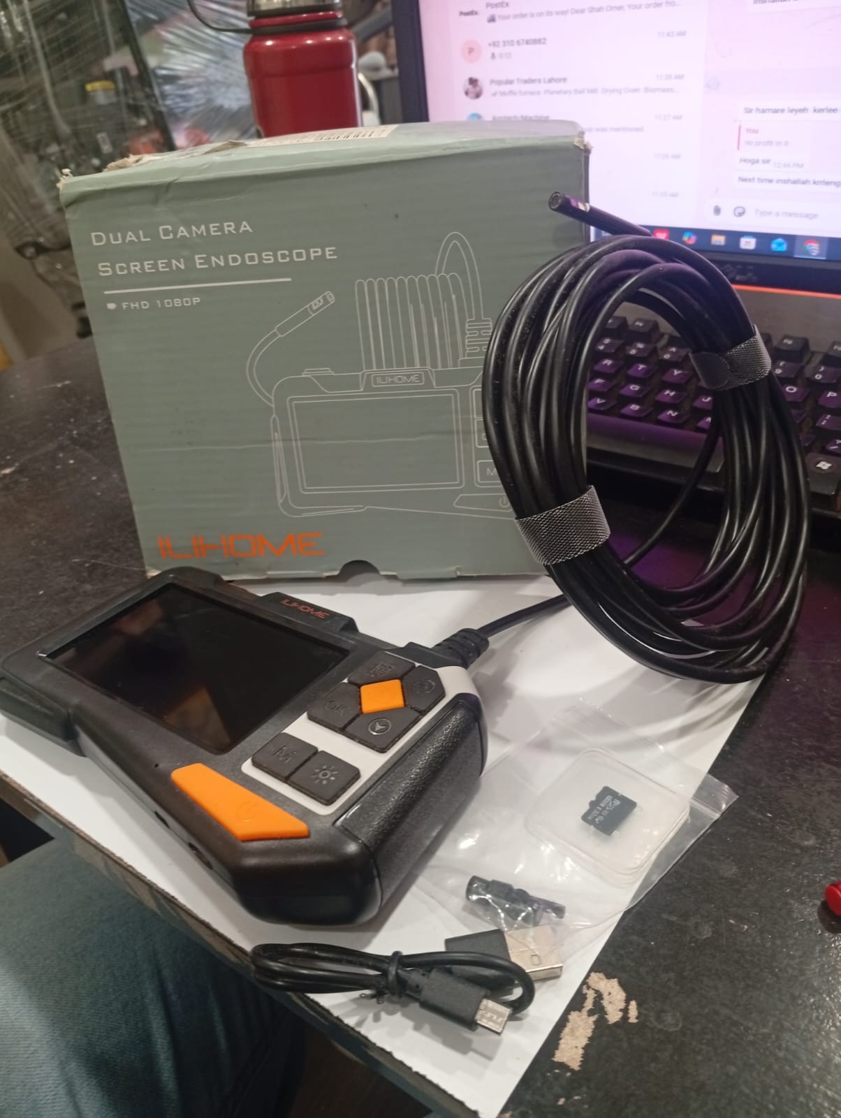 ILIHOME P80 industrial endoscope for pipeline and machinery inspection