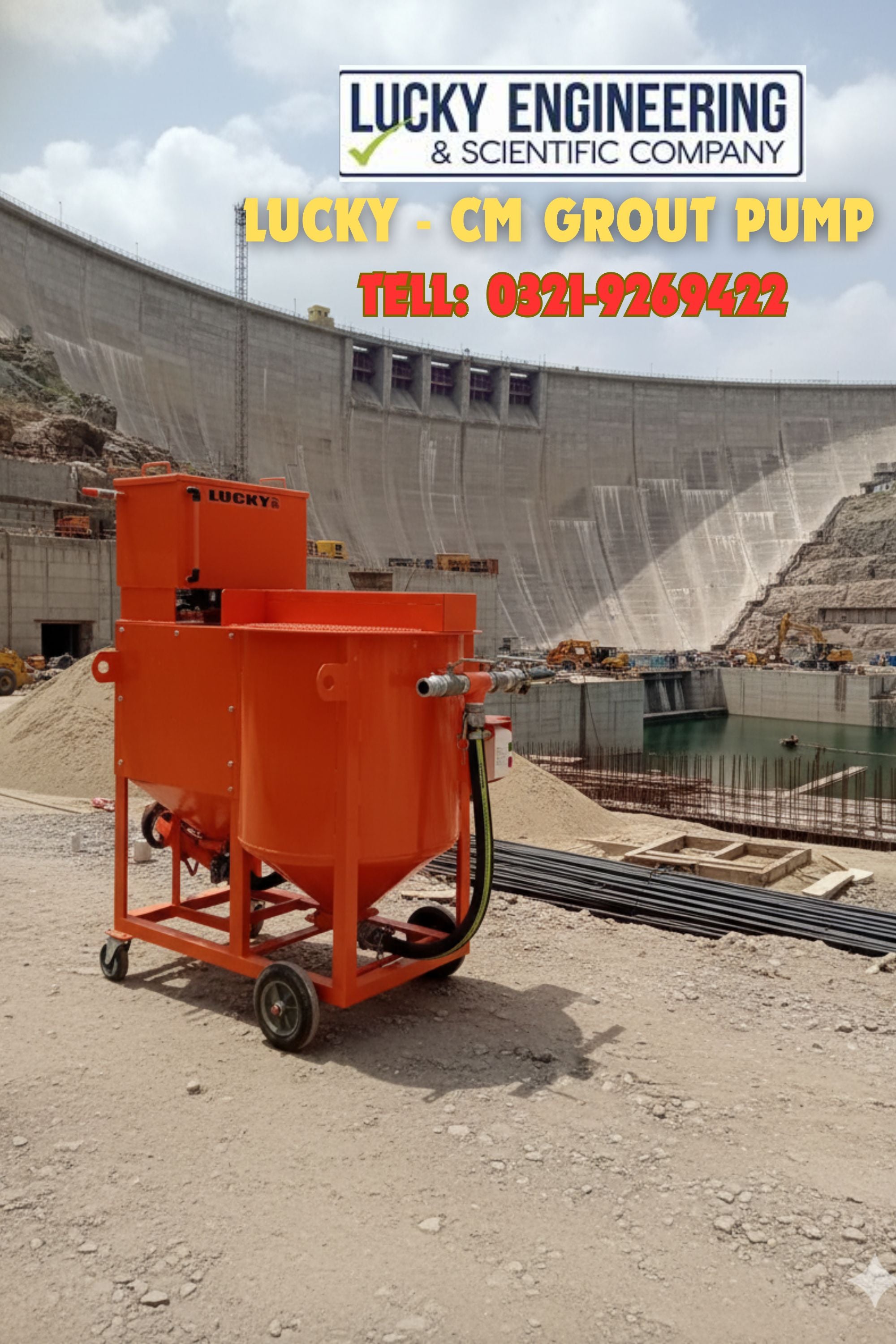 Grout Pump with Mixer - Pakistan Tell: 03219269422