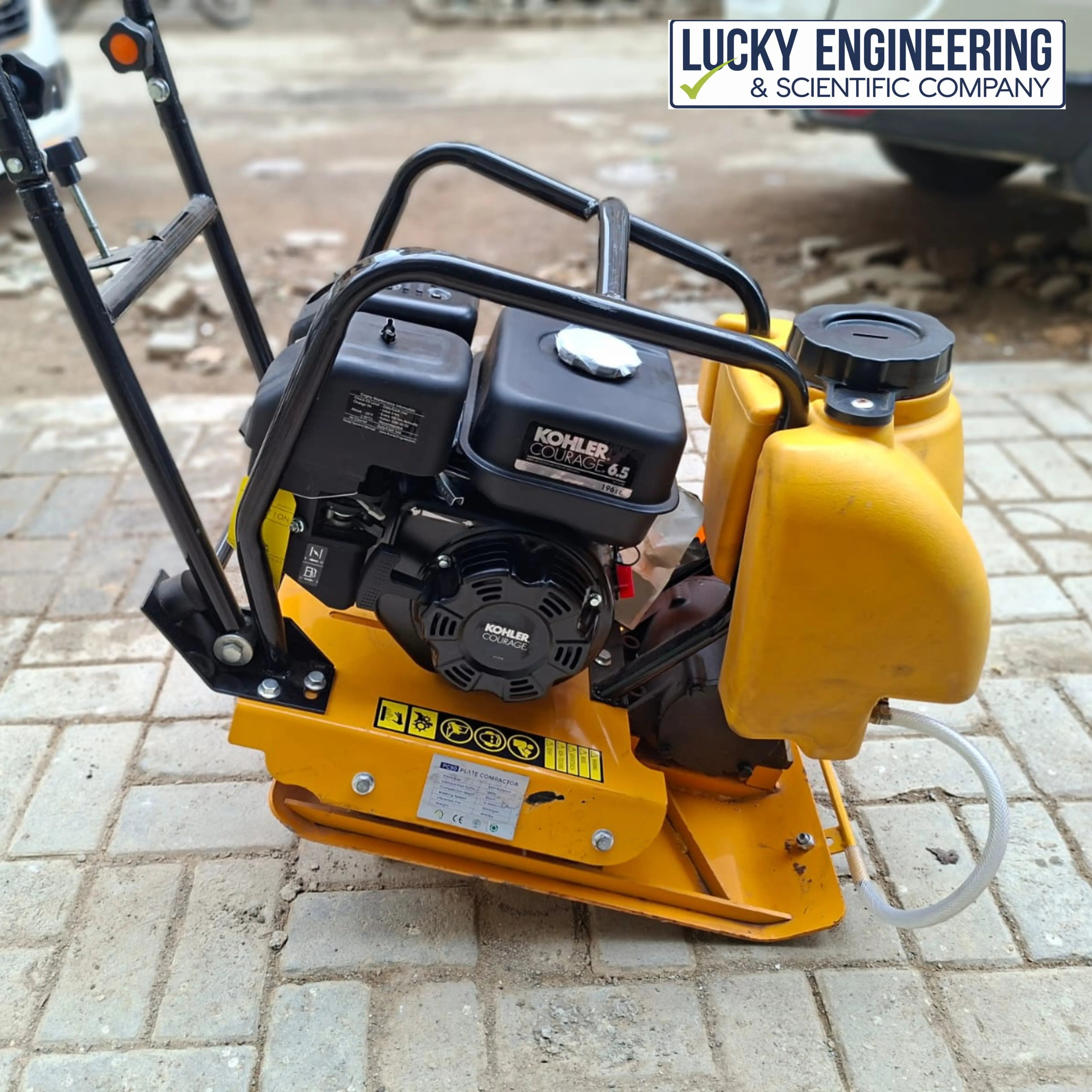 Heavy duty plate compactor for road work