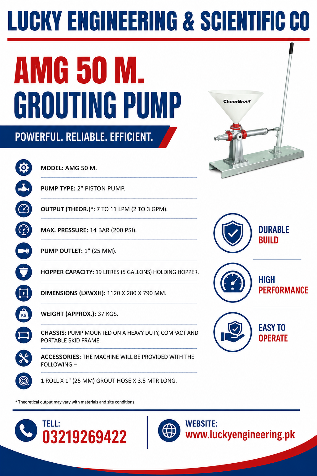 Manual Grout Pump- Pakistan