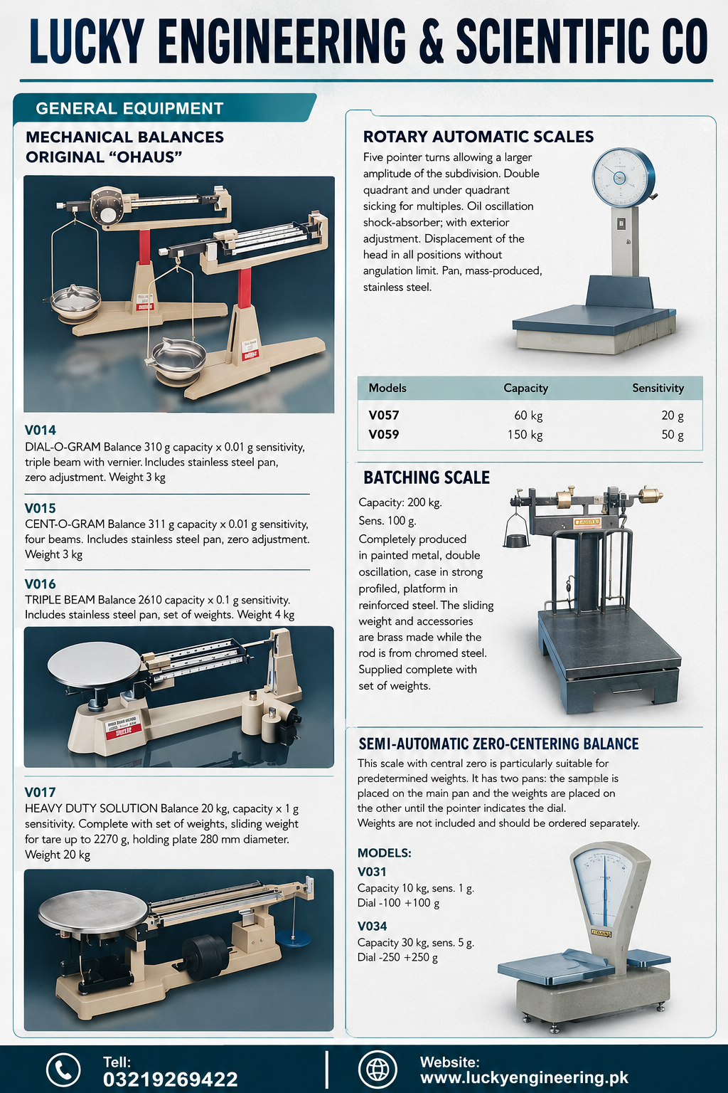 OHAUS Triple Beam Mechanical Balance Pakistan