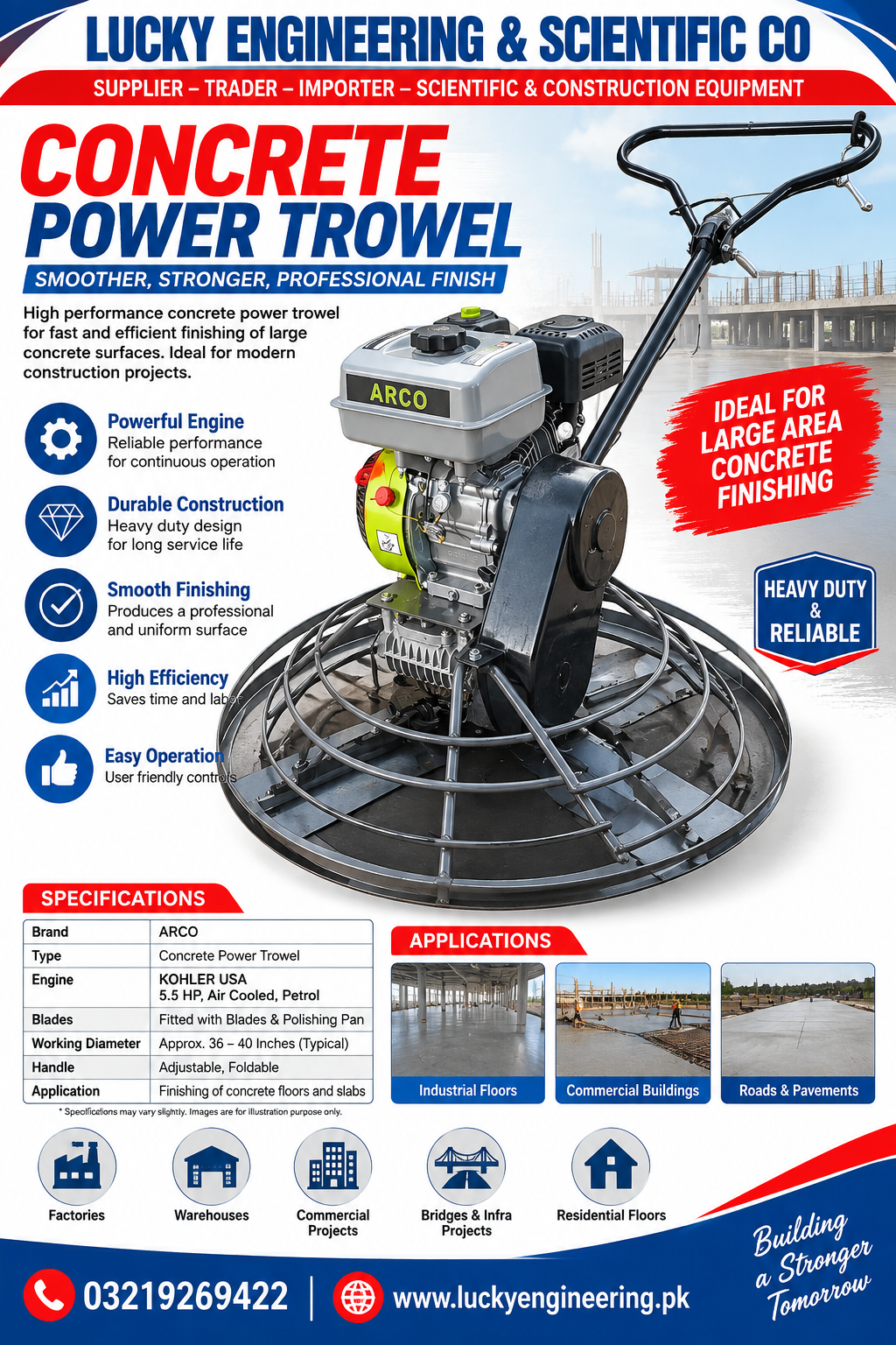 Concrete Power Trowel 