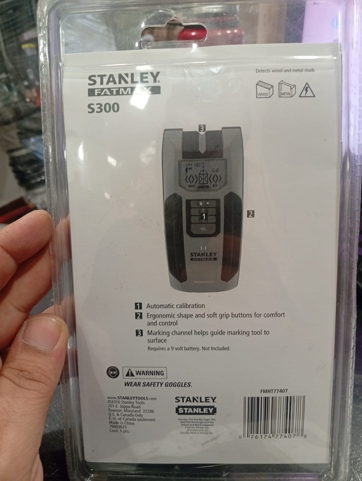 STANLEY FATMAX S300 wall stud detector