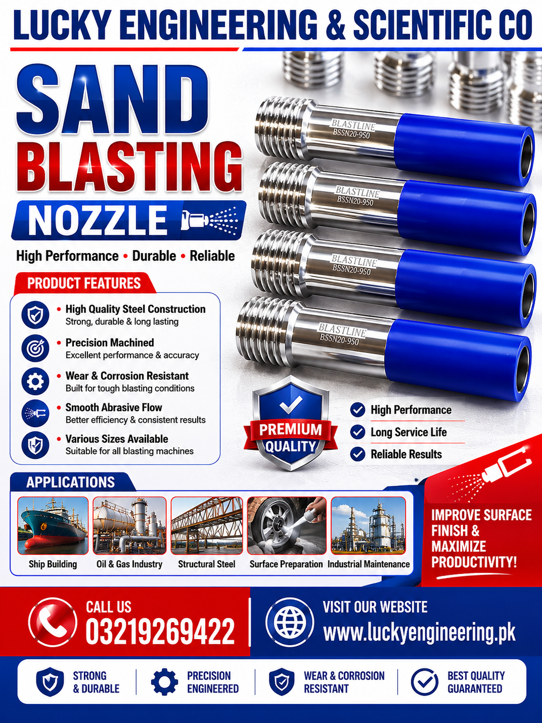 sand basting nozzle