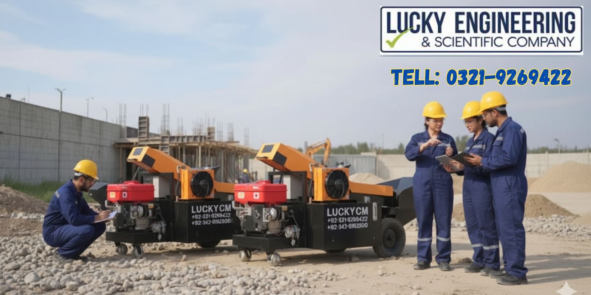 Concrete Stationary Pump (Mini Pump) Tell: 03219269422