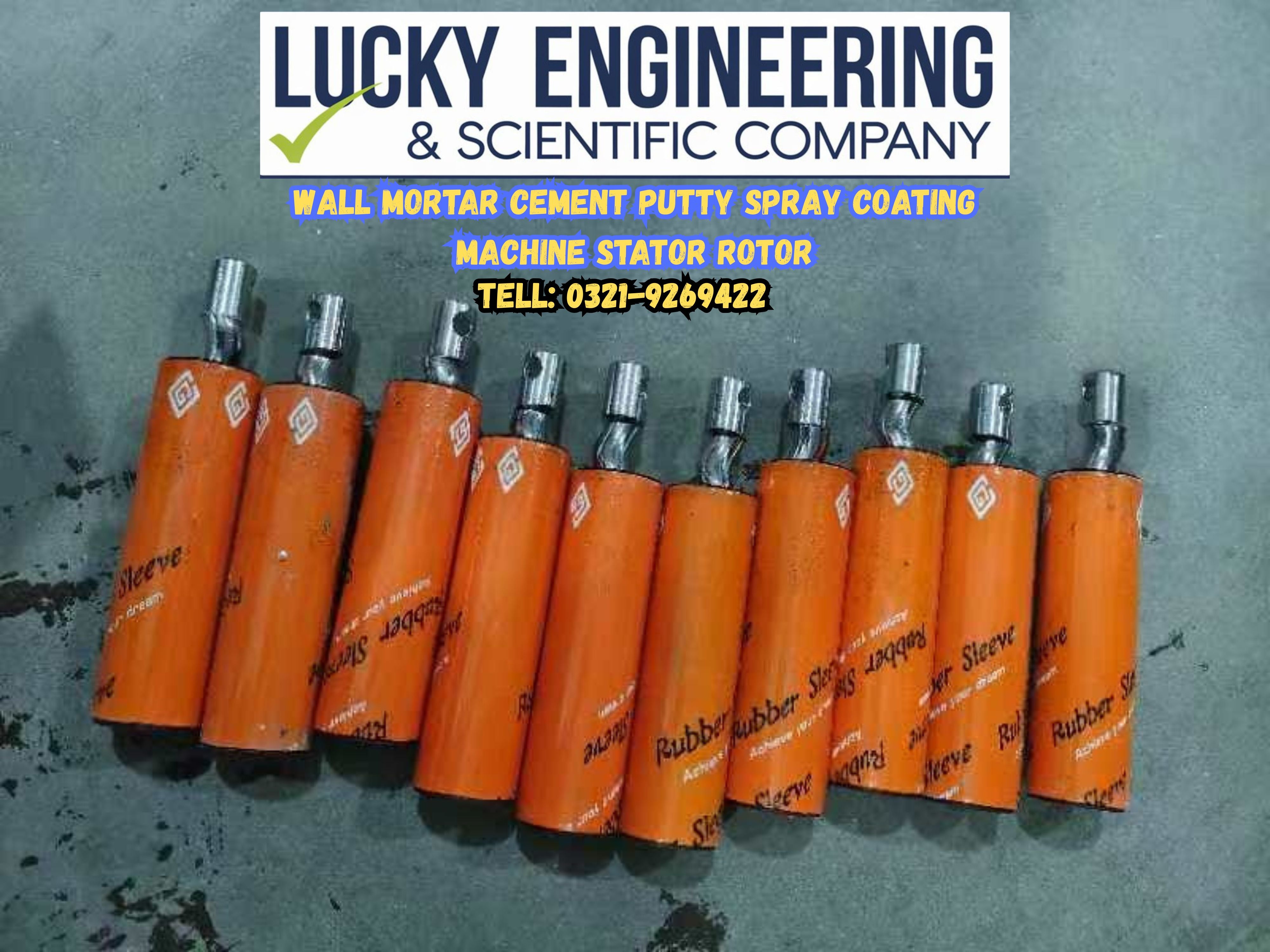 Wall Mortar Cement Putty Spray Coating Machine Stator Rotor