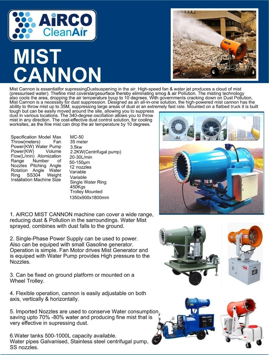 Mist Cannons Tell: 03219269422