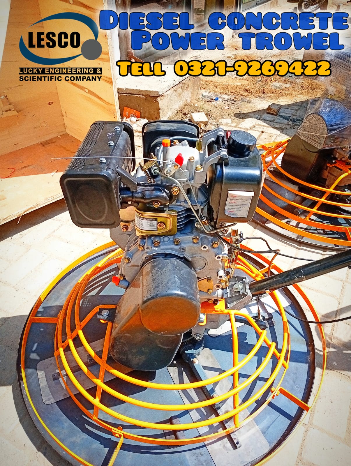 Diesel Concrete Power Trowel Machine Tell: 03219269422