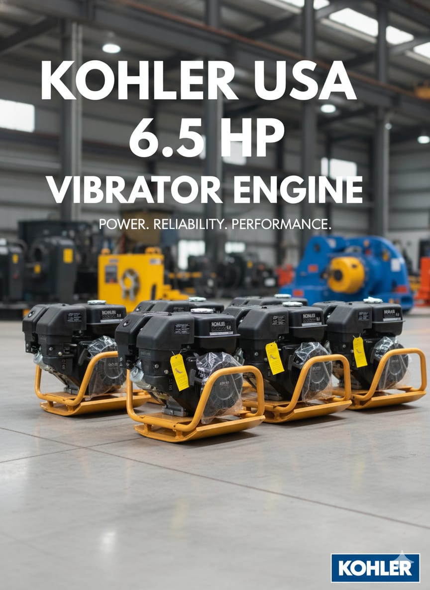 Kohler - U.S.A Vibrator Petrol Engine Capacity 6.5 hp Tell: 03219269422