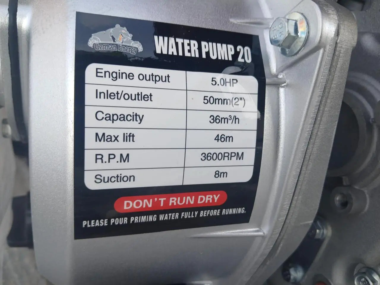 Agriculture water pump diesel engine Pakistan