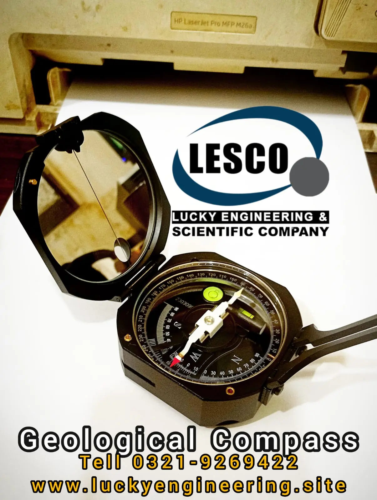 Brunton Compass | Professional Geological Compass for Surveying & Mapping Lucky Engineering