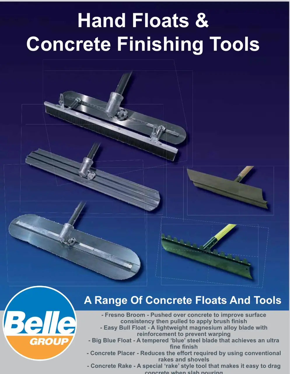 Bull Float and Brush Combo Kit Pakistan for concrete finishing