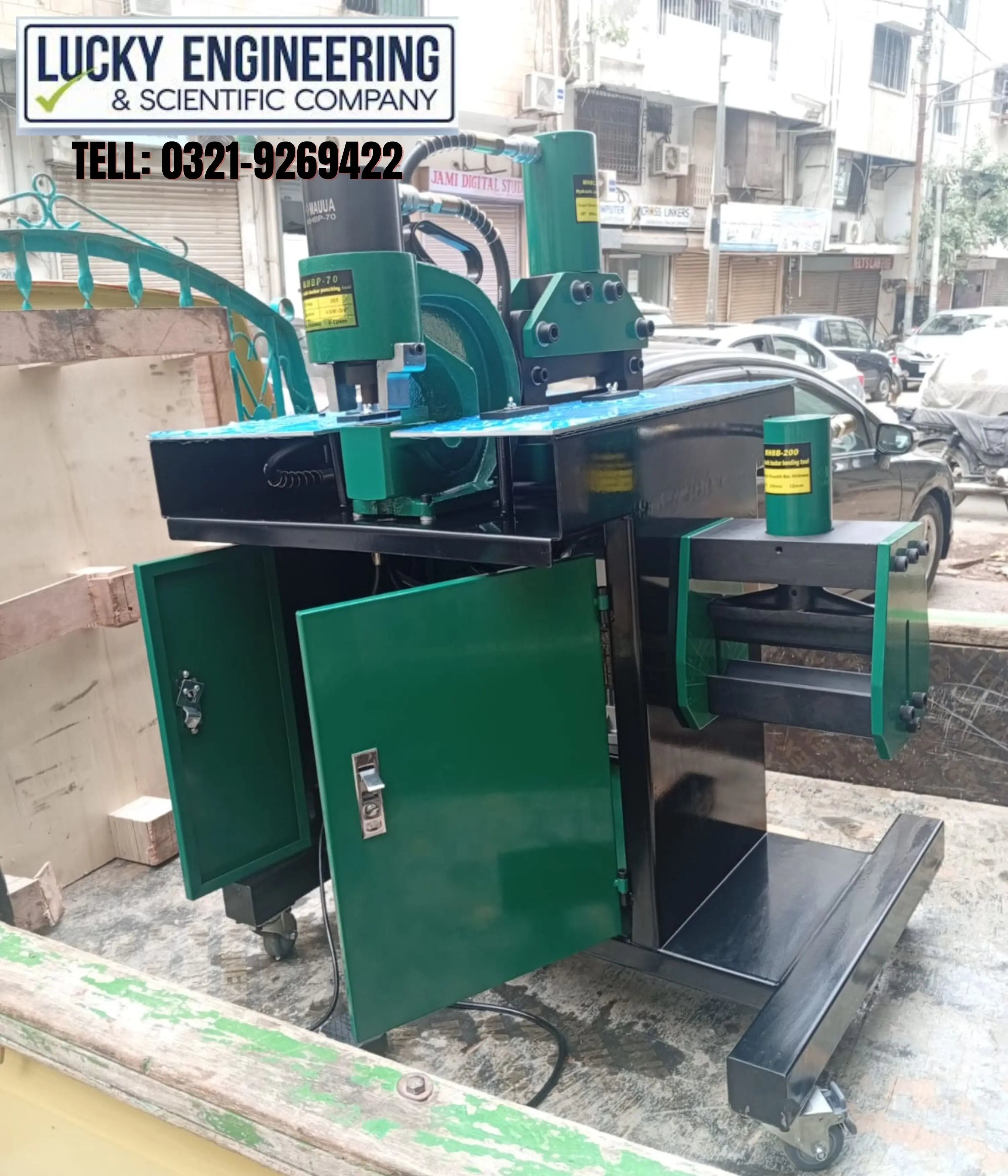 HHM-200H 3-in-1 Busbar Processor | Cutting, Punching & Bending Machine Lucky Engineering