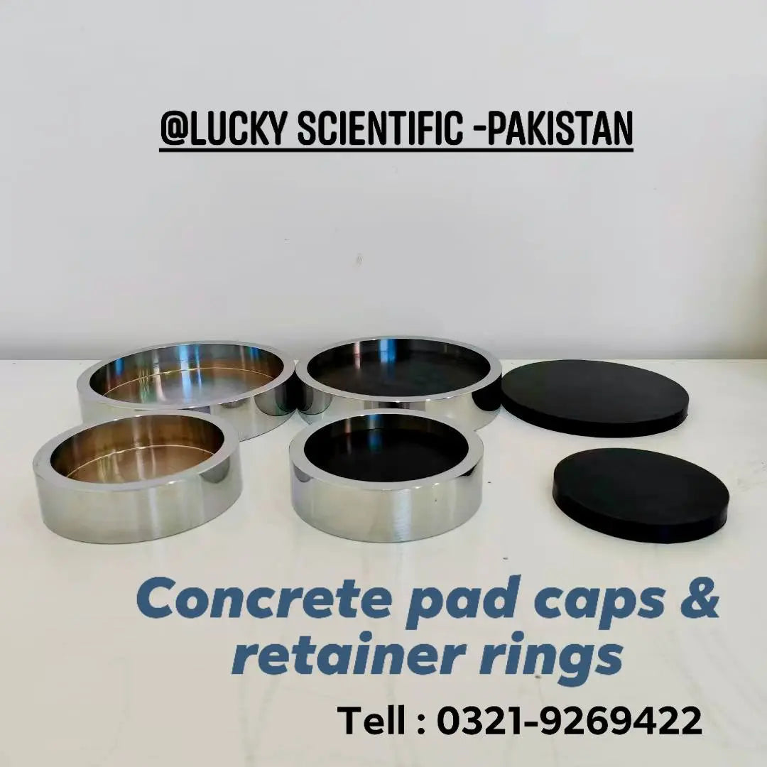 Concrete Pad Caps and Retainer Rings | Compression Testing Machine Accessories LESCO