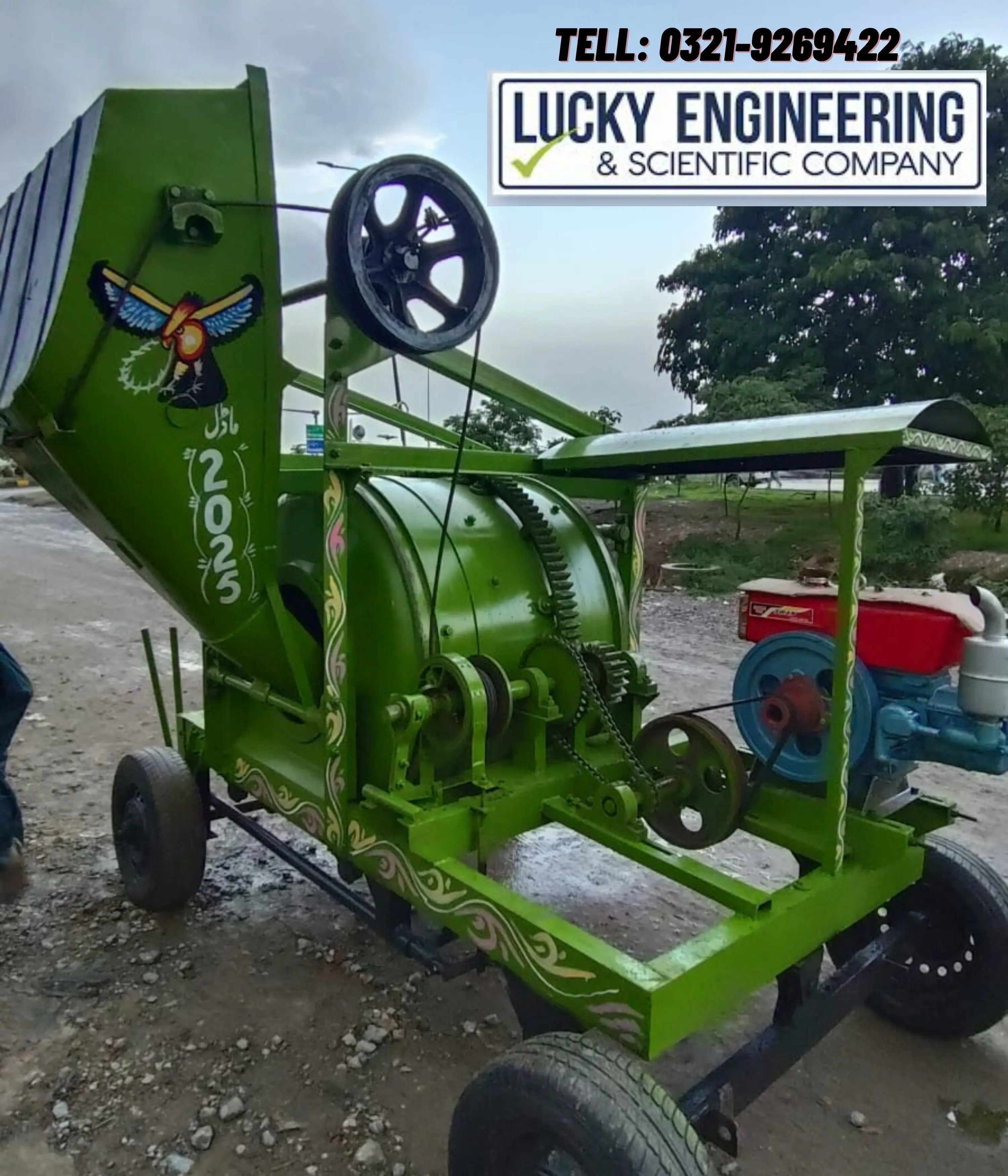 Concrete mixer machine 1 bag capacity for construction work in Pakistan