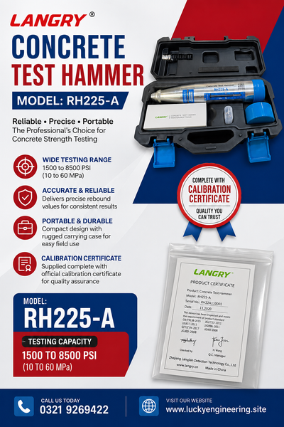 LANGRY RH-225A Concrete Test Hammer for Reliable Testing – Lucky ...