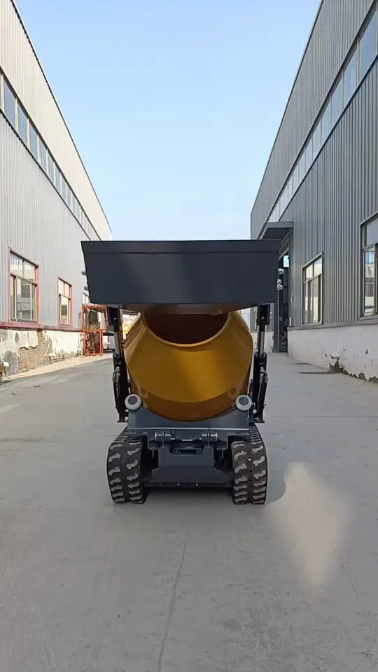 Mini Loader Front Crawler Concrete Mixer Machine Price in Pakistan | Self Loading Mixer with Tracks LESCO