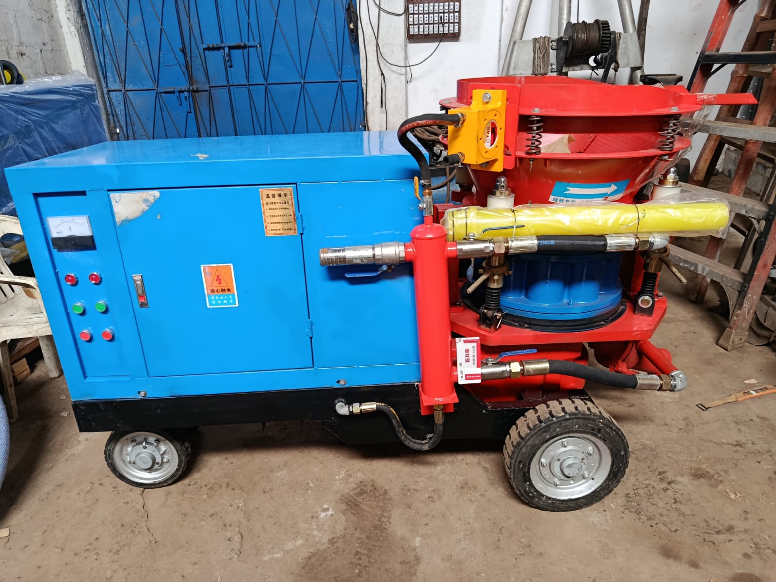 dry & wet shotcrete machine by lucky engineering 