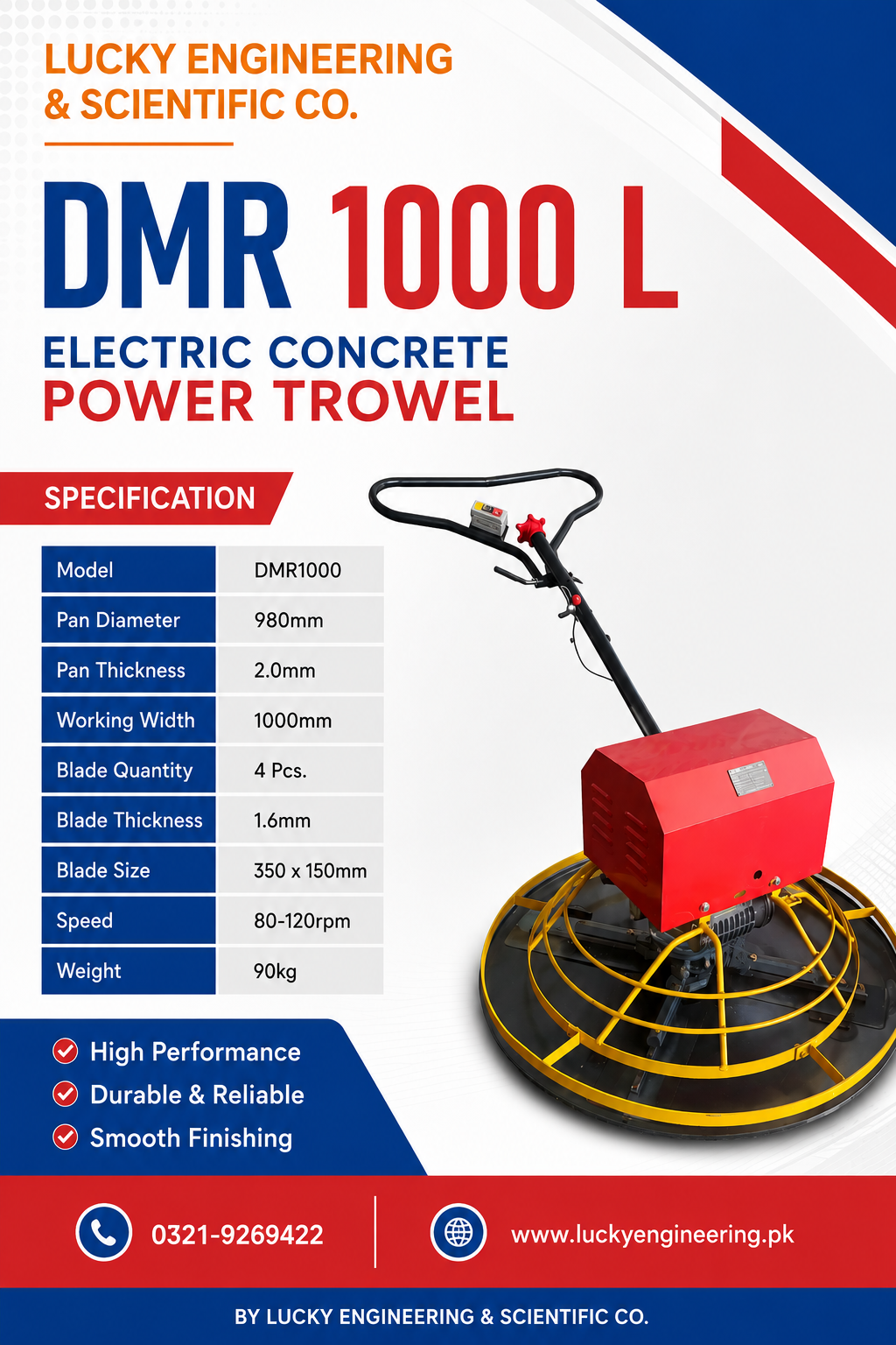 Concrete Power Trowel Electric