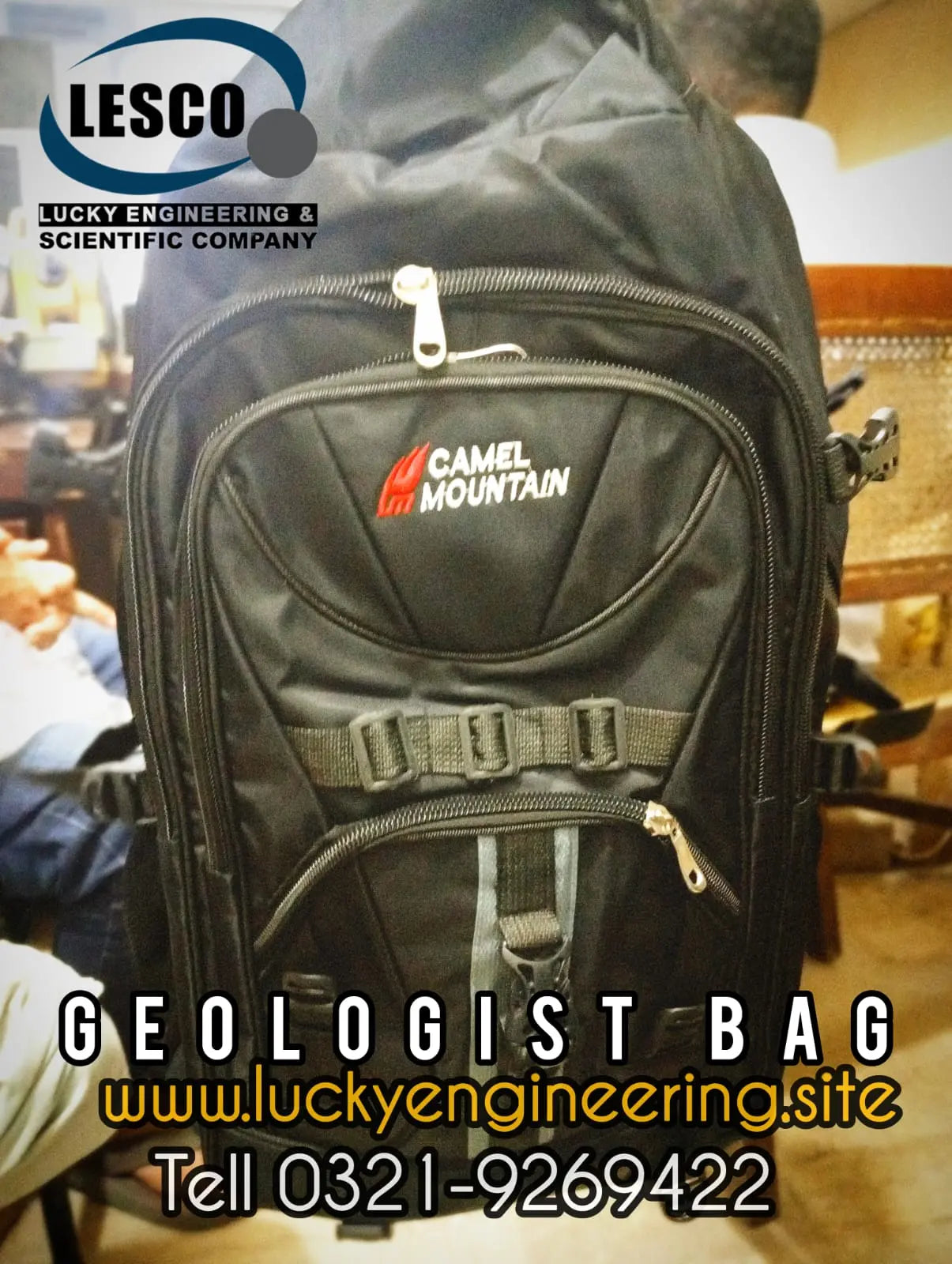 Geologist Bag | Durable Field Sampling & Geological Equipment Carry Bag LESCO
