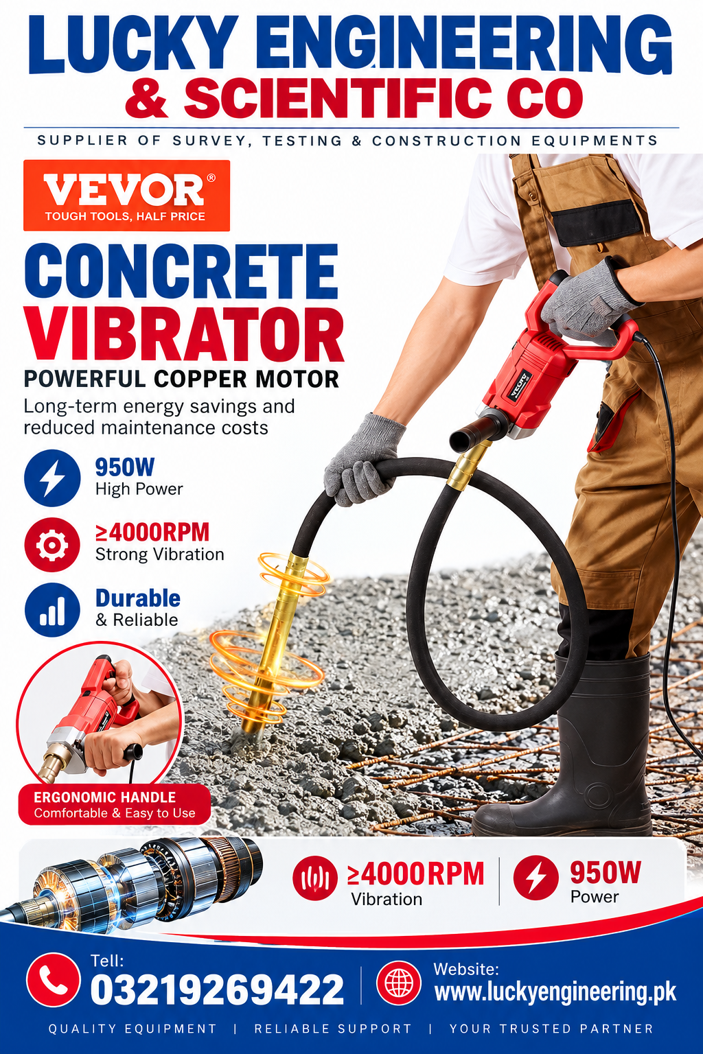 concrete vibrator Handy Shaft / Motor