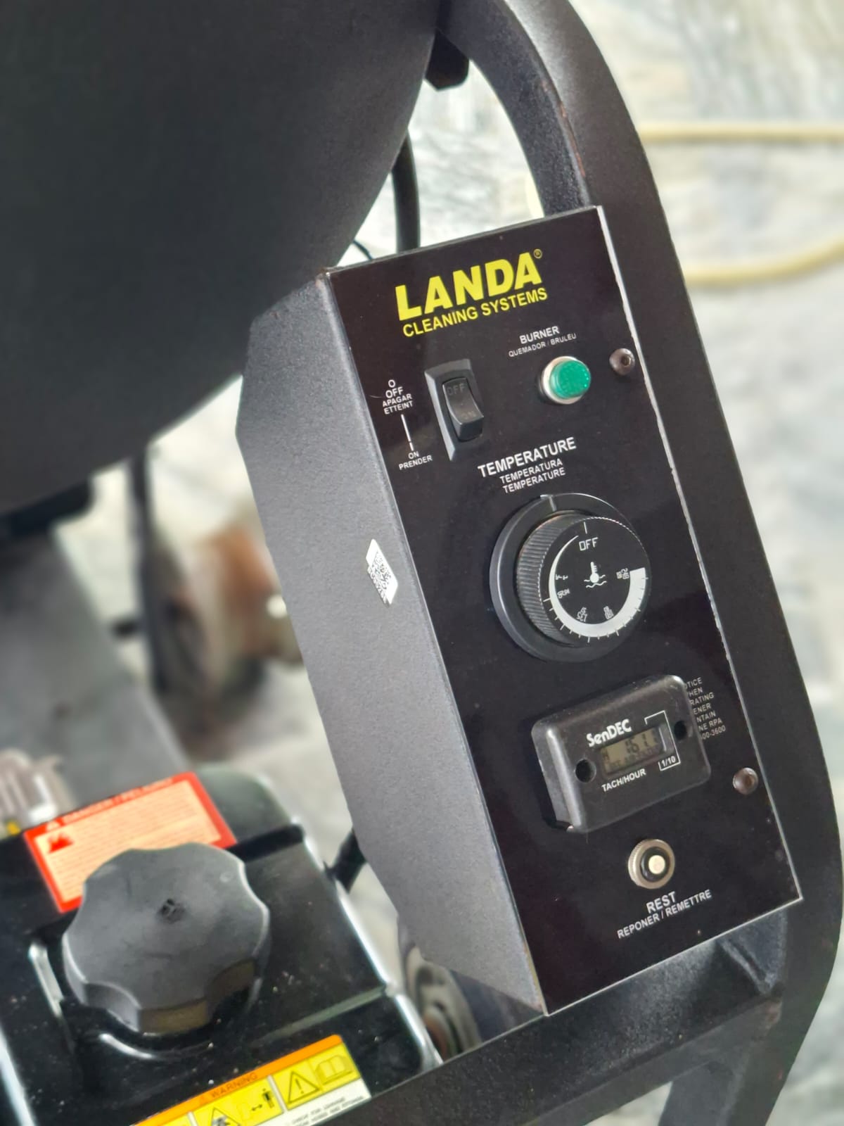 LANDA high pressure washer specifications up to 4000 PSI and 5 GPM