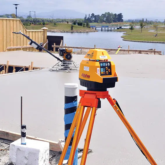 Laser level device for accurate leveling in construction