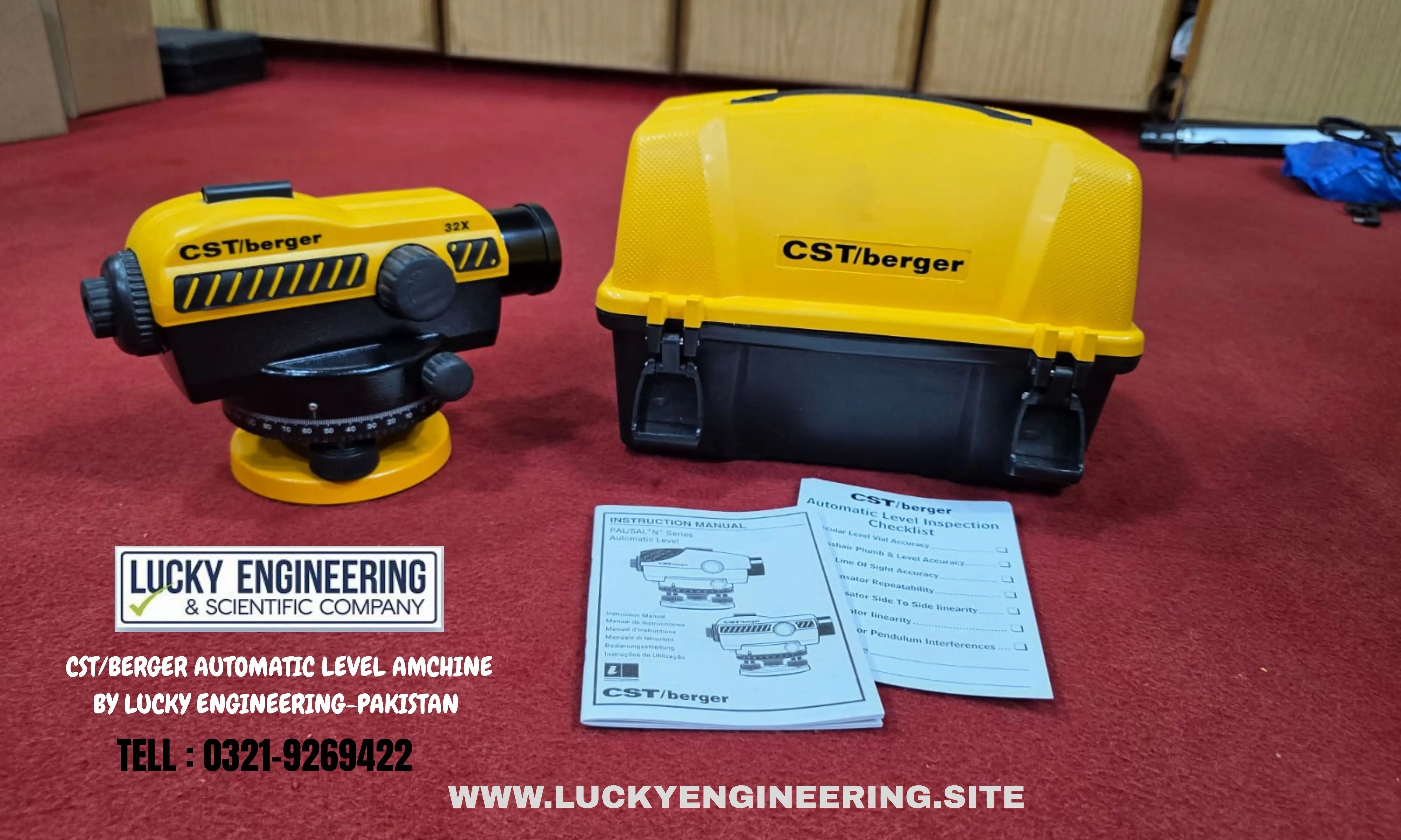 CST Berger automatic level machine 32X tripod setup