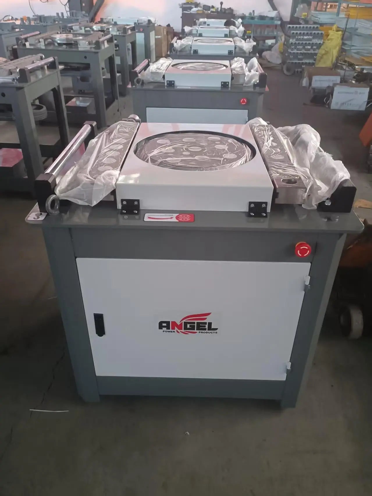 Lucky Automatic Steel Bar Bending Machine 40mm used on site