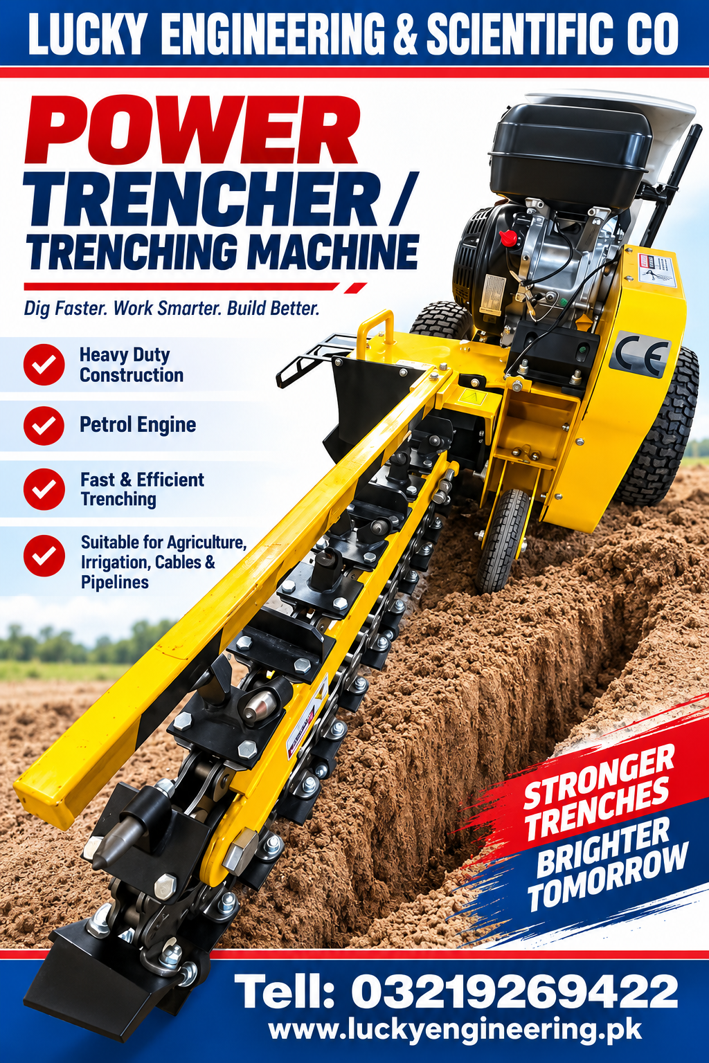 13 HP Mini Trencher Machine for sale in Pakistan