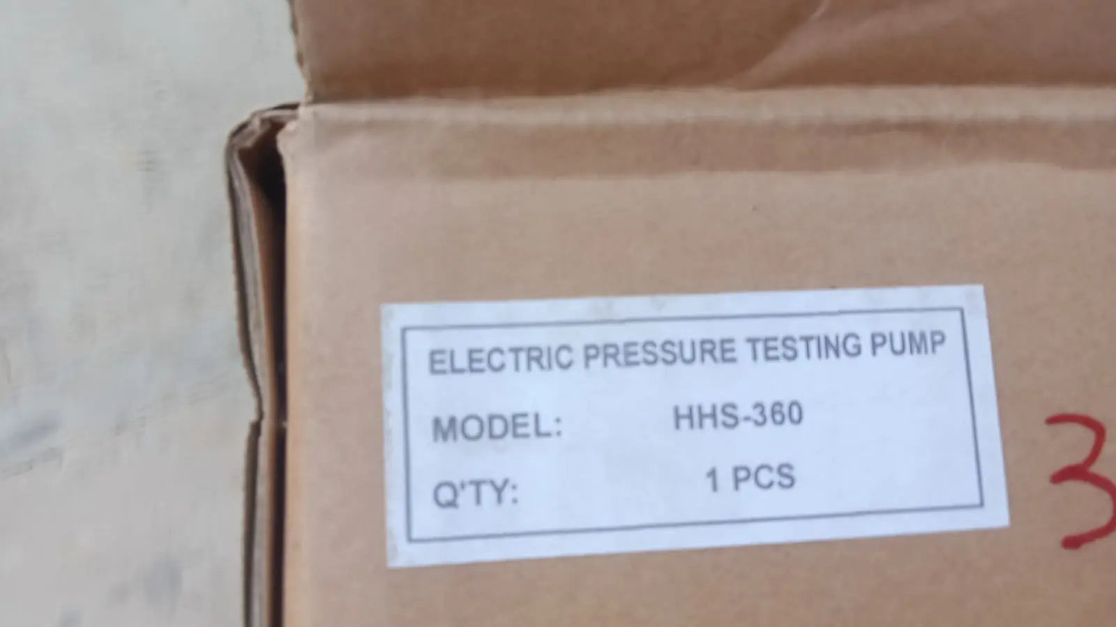 electric hydro test pump