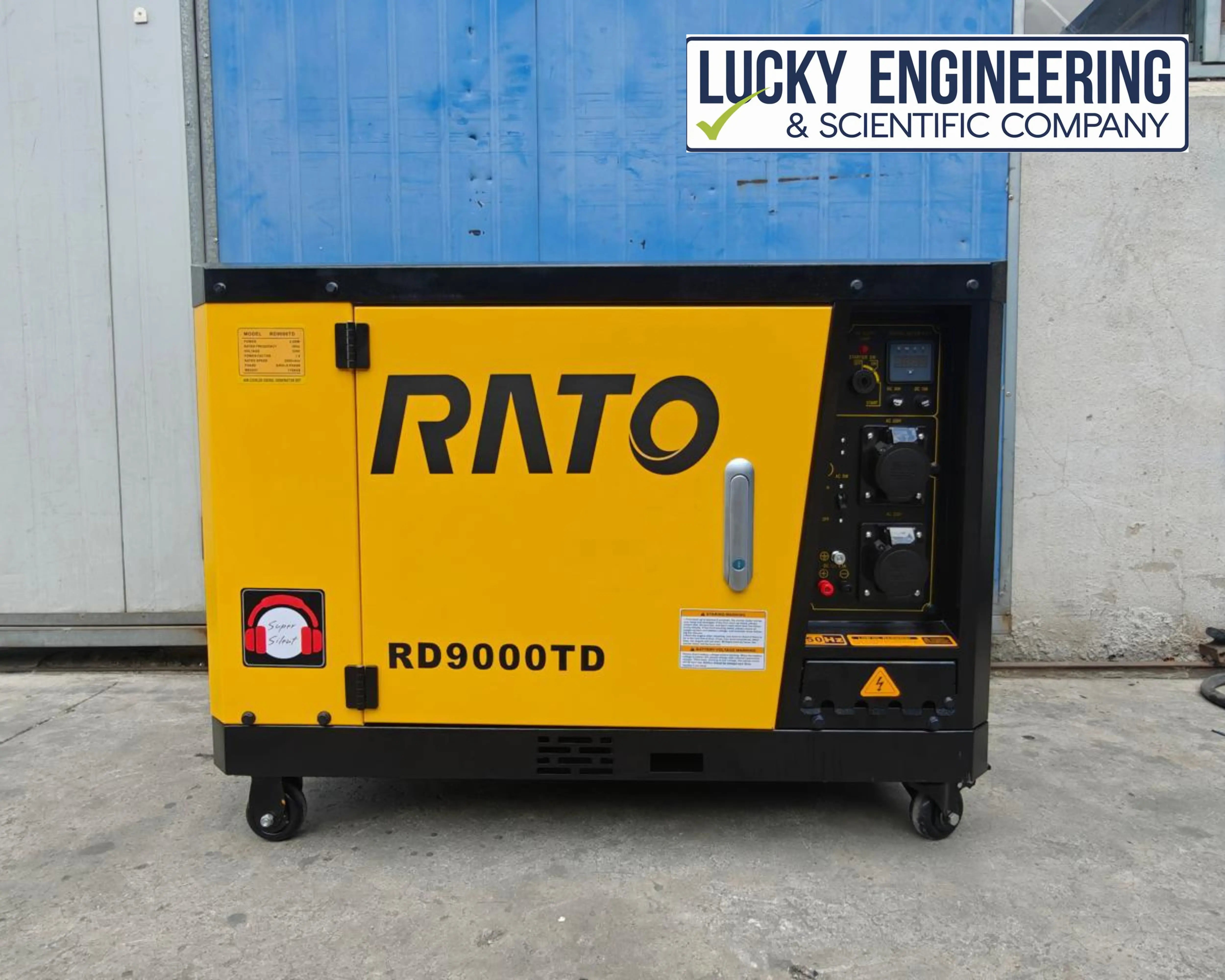 RATO 6.5kW Diesel Generator RD9000TD front view