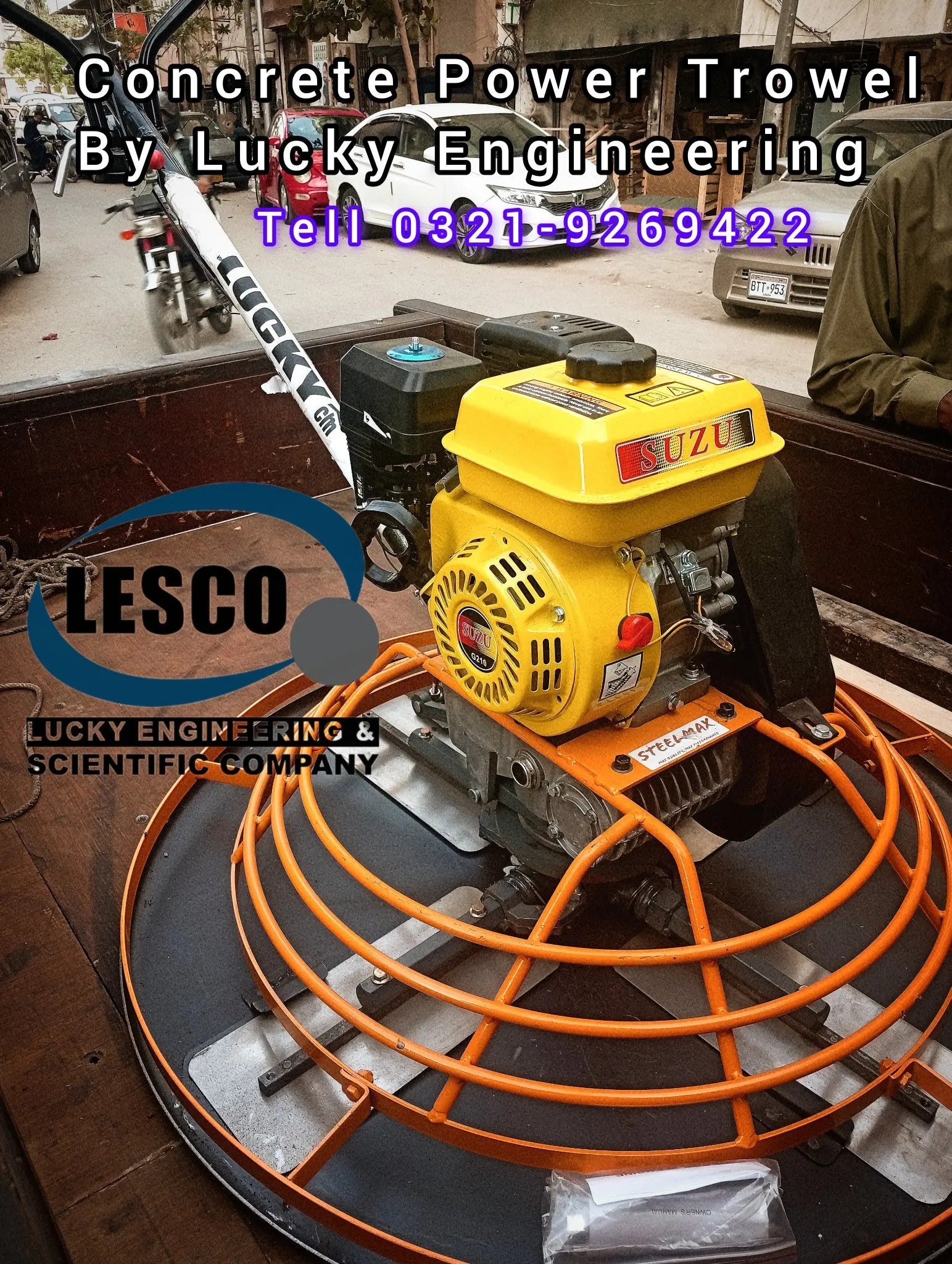 Steelmax 36 Inch Concrete Power Trowel Price in Pakistan | 36" Floor Finishing Machine LESCO