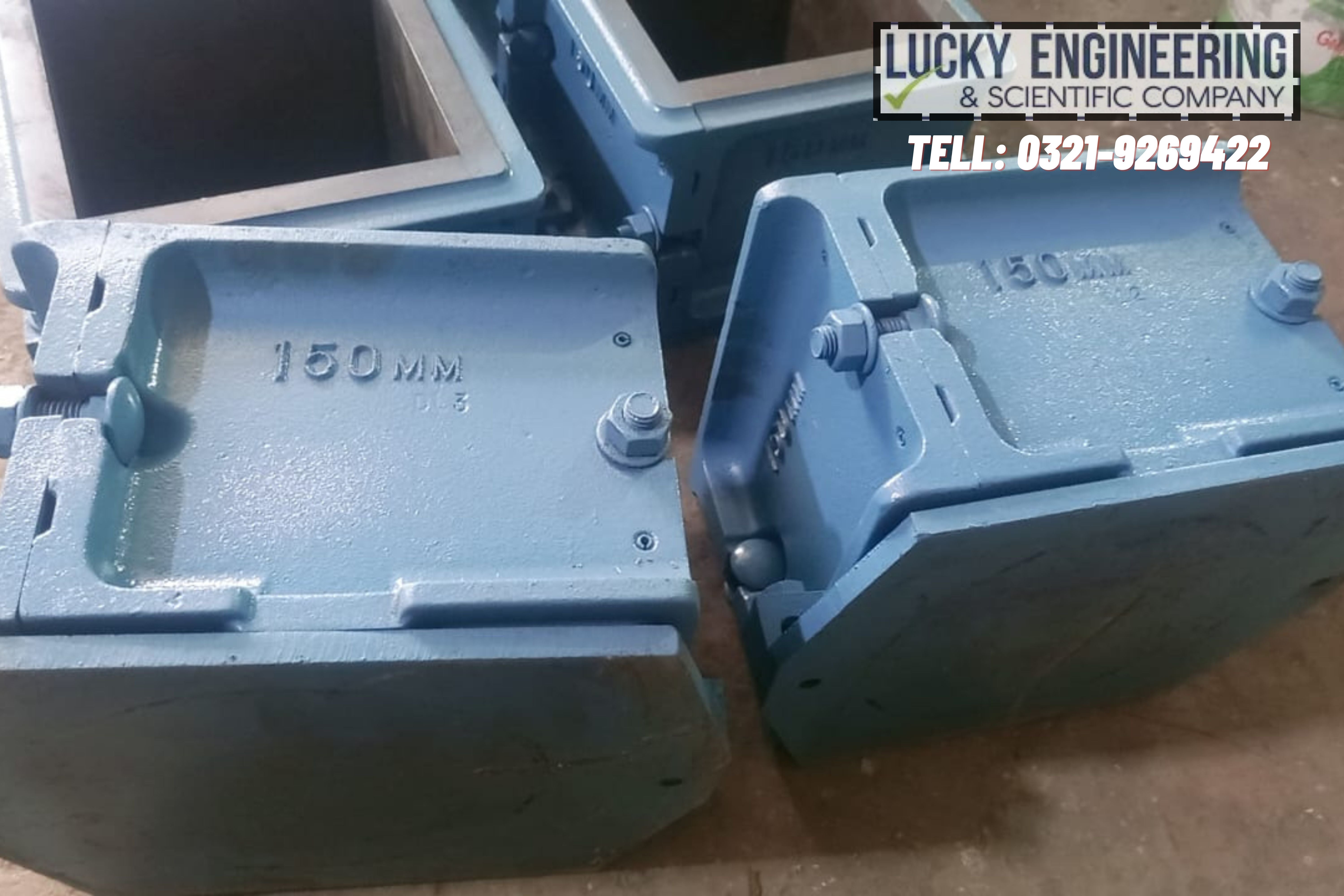 ELE (U.K) Heavy Duty Concrete Cube Moulds 150 x 150 mm (Cast Iron) Tell: 03219269422