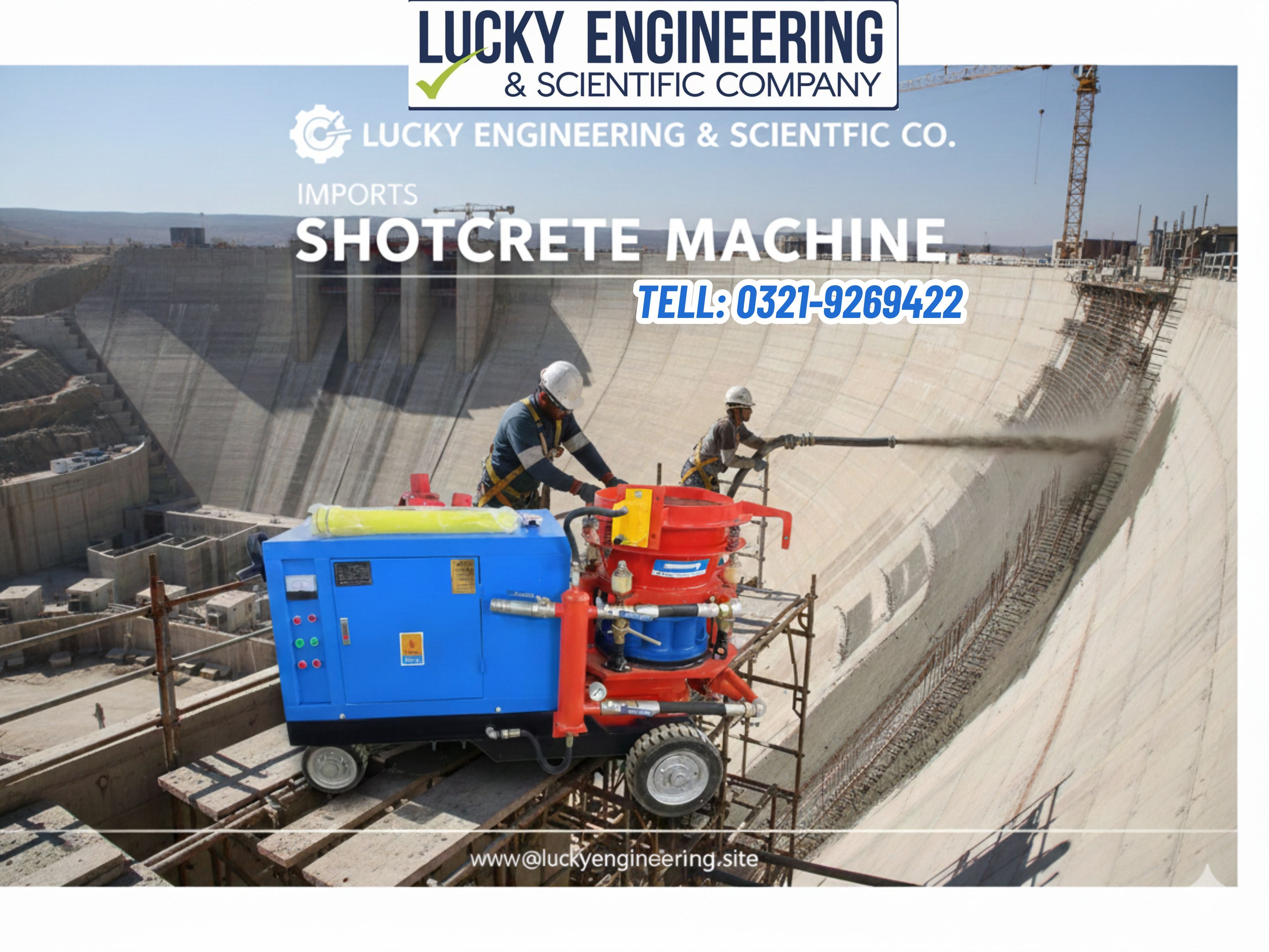 Dry & Wet Shotcrete Machine- Pakistan Tell: 03219269422