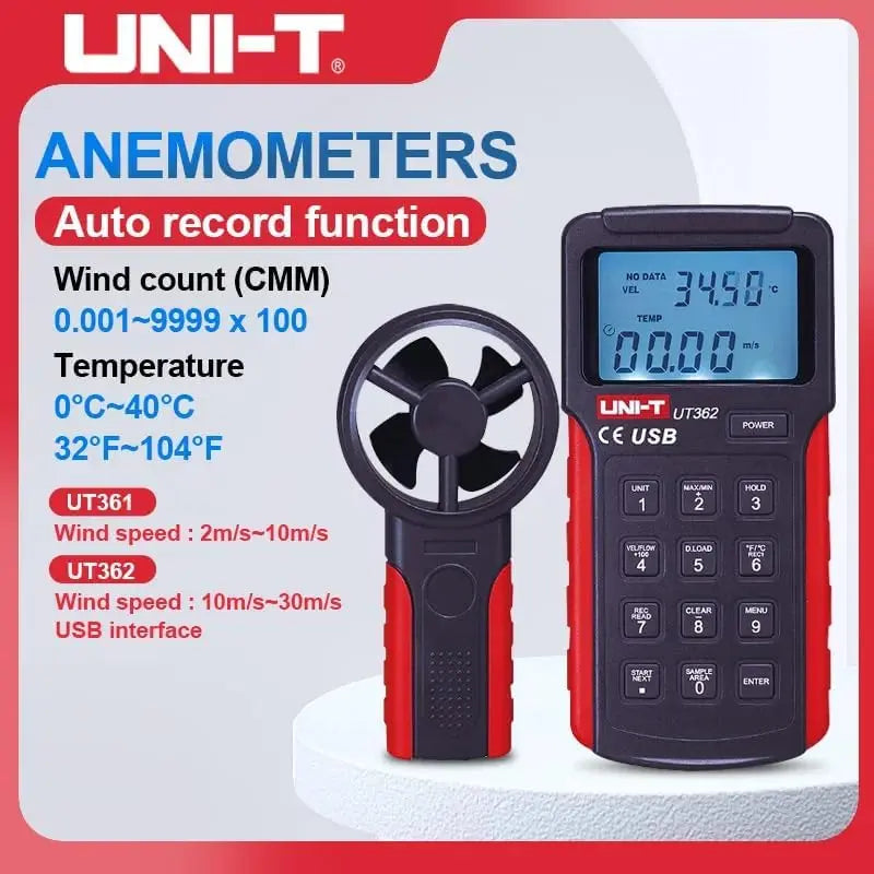 UNI-T UT361 Anemometer Price in Pakistan | Digital Wind Speed Meter Air Flow Meter LESCO